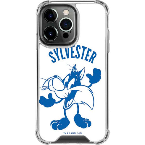 Looney Tunes Sylvester the Cat Big Head iPhone 16 Pro Clear Case